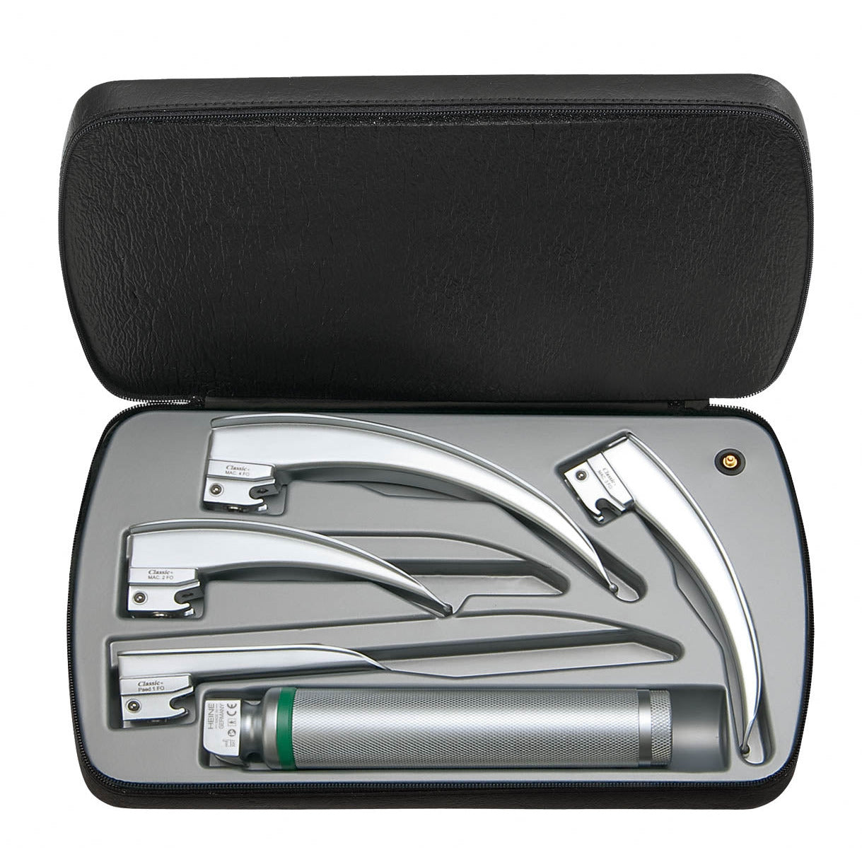 Large Fiber Optic Laryngoscope Set F-120