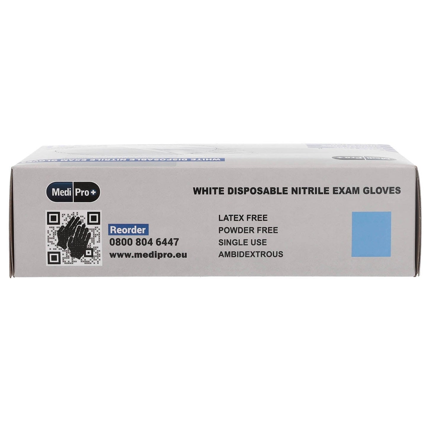 White Nitrile Gloves Medical Grade Cat III PPE Large x 100 - MediPro