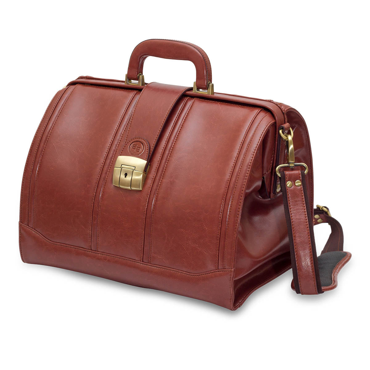 Elite Traditional Doctors Bag - Brown Leather - CLEARANCE