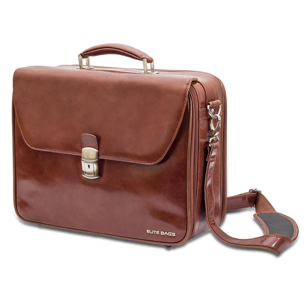 Elite Doctor’s Medical Bag – Brown Leather