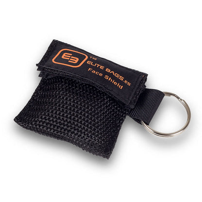Key Ring CPR Mask Bag - Black
