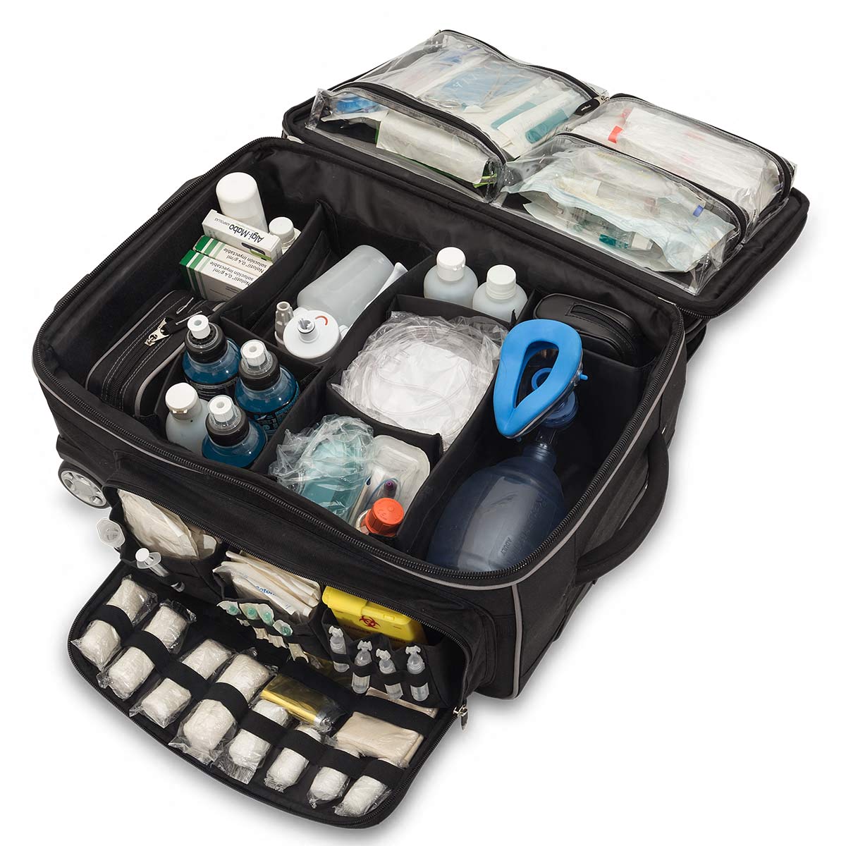 Sports Therapy Trolley - Black - Polyester