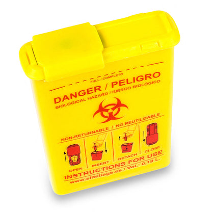 CONBIO'S Pocket-Sized Conotainer - Biocontaminated Material - Yellow