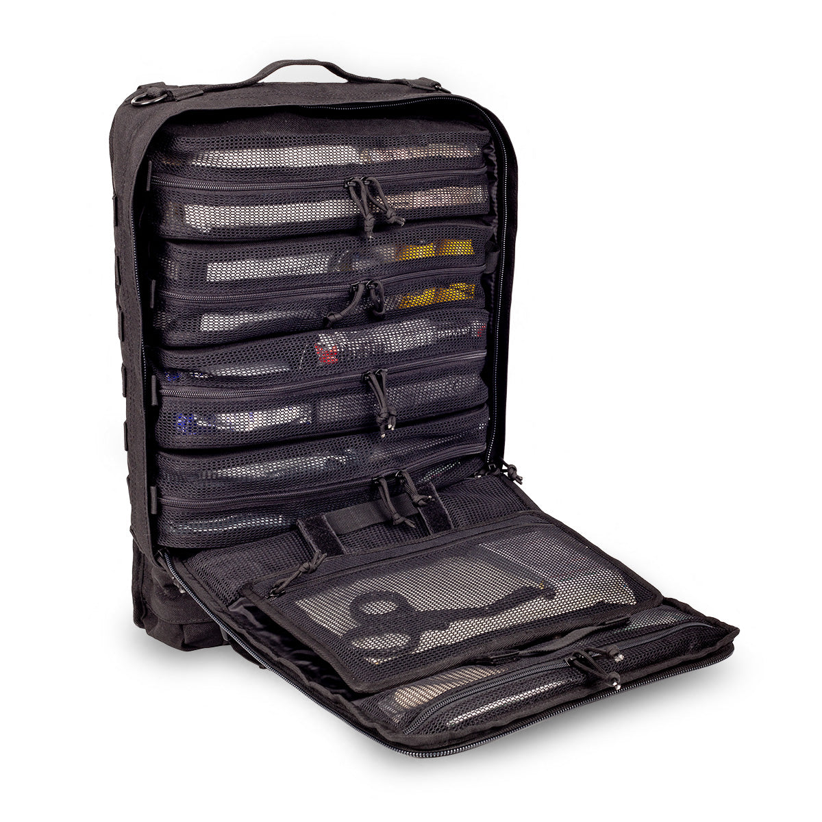 Compact Modular Tactical Backpack Black - Polyester