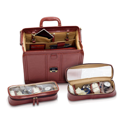 Elite Traditional Doctors Bag - Brown Leather - CLEARANCE