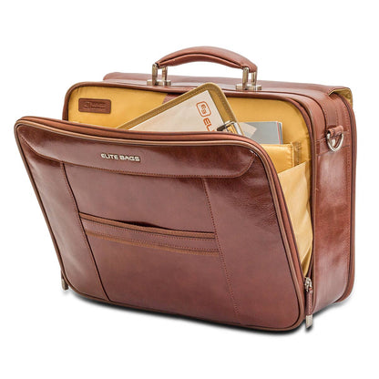 Elite Doctor’s Medical Bag – Brown Leather