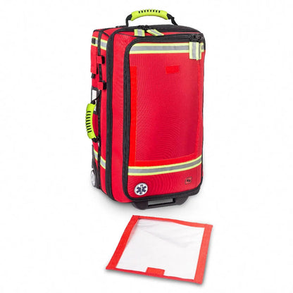 Emerair's Trolley Emergency Respiratory Bag - Red Polyamide