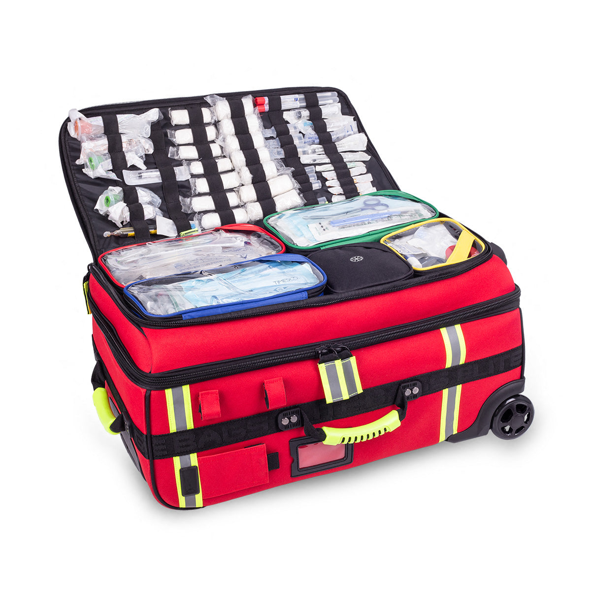 Emerair's Trolley Emergency Respiratory Bag - Red Polyamide