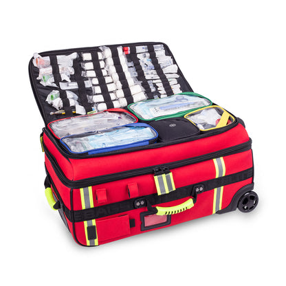 Emerair's Trolley Emergency Respiratory Bag - Red Polyamide