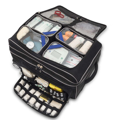 Sports Therapy Trolley - Black - Polyester