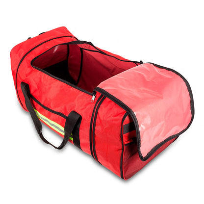 Firefighter Bag - PPE Hose Pack Bag w/ Wheels - Red