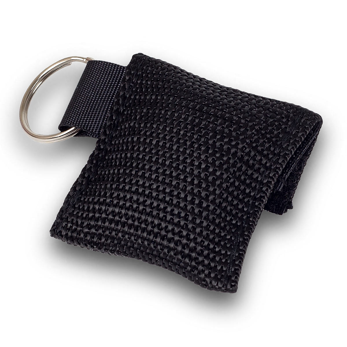 Key Ring CPR Mask Bag - Black
