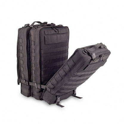 Compact Modular Tactical Backpack Black - Polyester