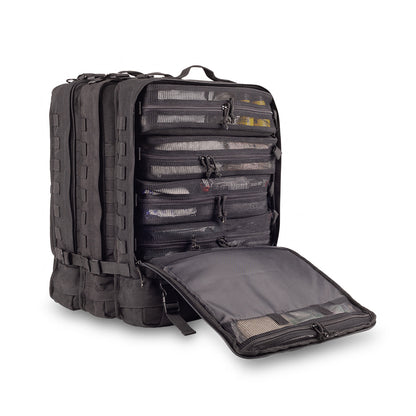 Compact Modular Tactical Backpack Black - Polyester