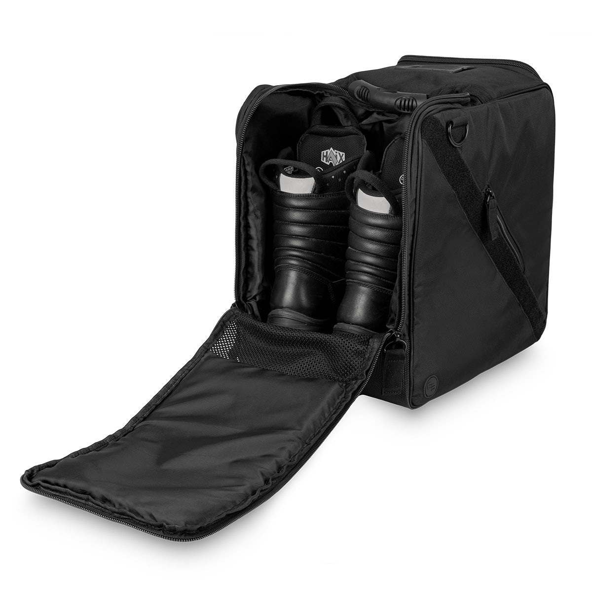 Secure Transport Bag for Boots and Helmet - Black