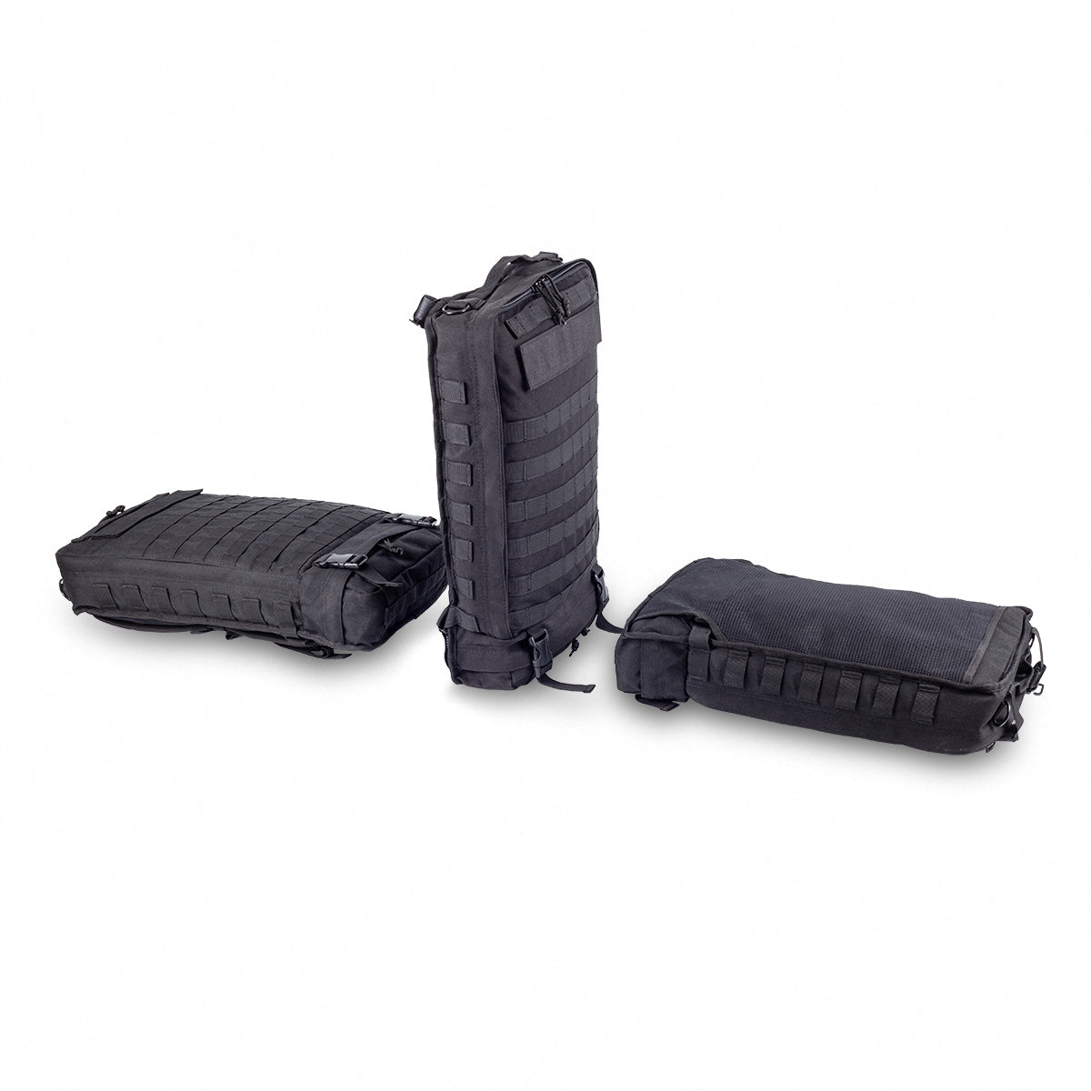 Compact Modular Tactical Backpack Black - Polyester