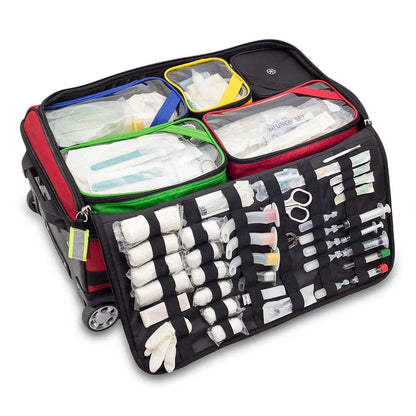 Emerair's Trolley Emergency Respiratory Bag - Red Polyamide - Elite Bags