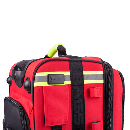 Emerair's Trolley Emergency Respiratory Bag - Red Polyamide
