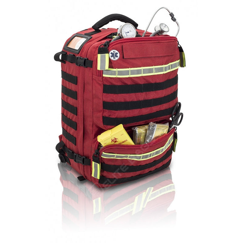 Elite Paramedic Rescue Backpack - Red - Elite Bags