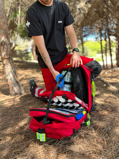 Elite Paramedic Rescue Backpack - Red