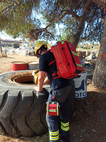 Robust's - Tactical Backpack with Adjustable Inner Layout - Red