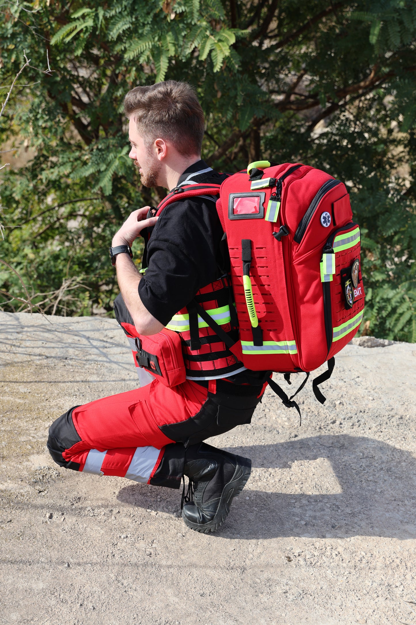 Paramed's - Big Sized Rescue and Tactical Backpack - Red