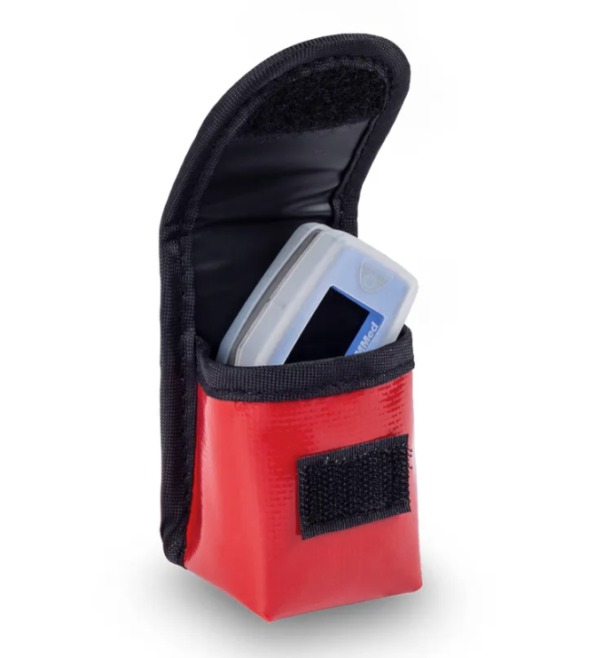 Case for Finger Pulse Oximeter - Red - Elite Bags