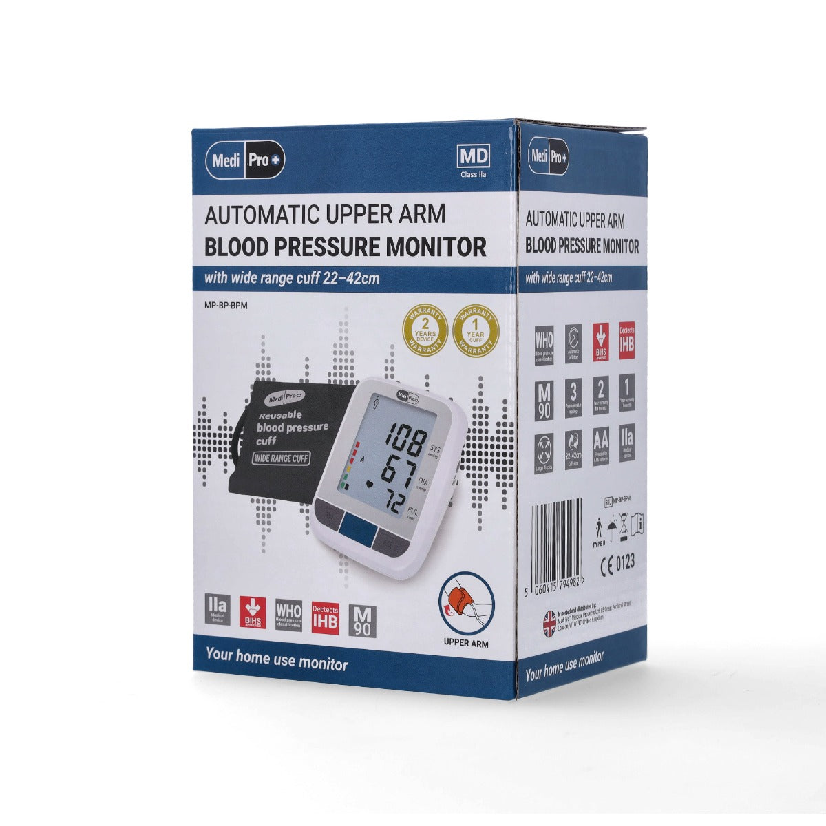 Blood Pressure Monitor - Upper Arm Device For Home Use - MediPro