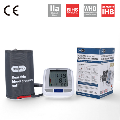 Blood Pressure Monitor - Upper Arm Device For Home Use - MediPro