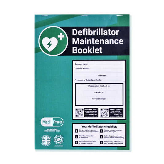 Defibrillator Maintenance Booklet - MediPro