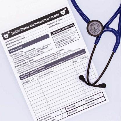 Defibrillator Maintenance Booklet - MediPro