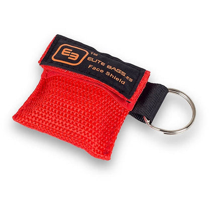 Key Ring CPR Mask Bag - Red - Elite Bags