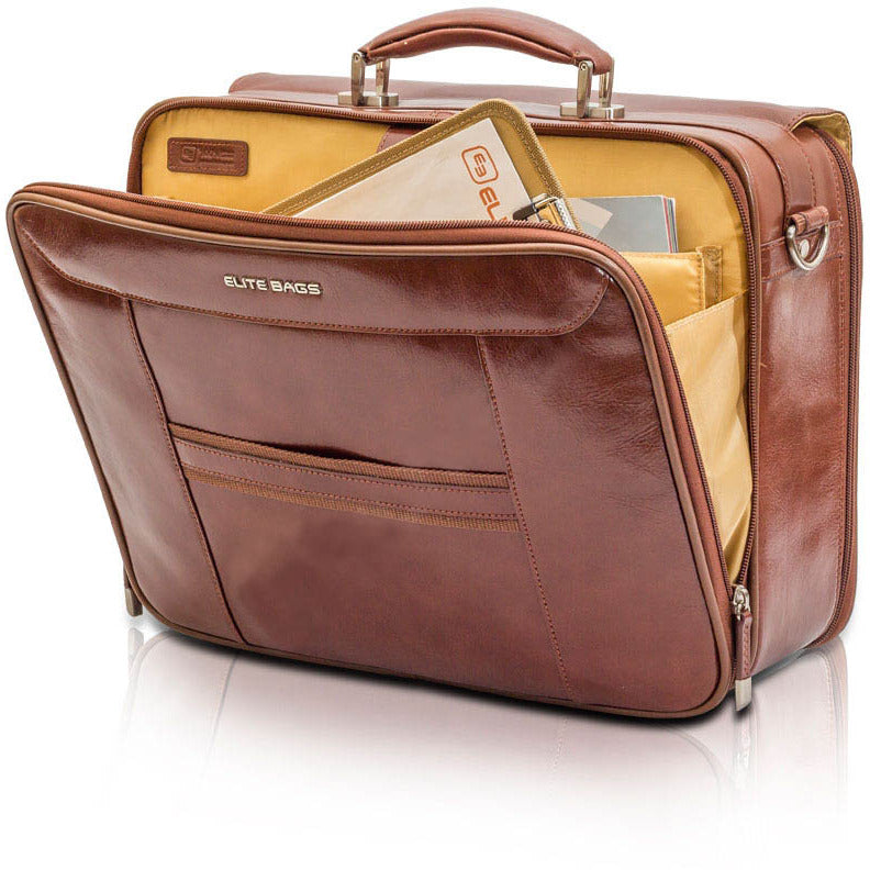 Elite Doctor’s Medical Bag – Brown Leather - Clearance - Elite Bags