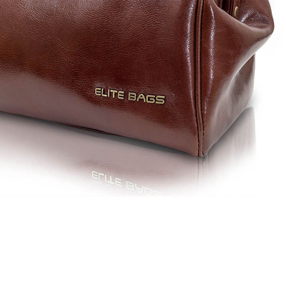 Elite Traditional Medical Bag - Brown Leather - Elite Bags