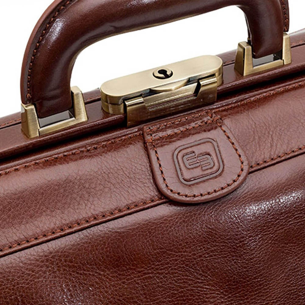 Elite Traditional Medical Bag - Brown Leather - Elite Bags