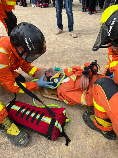 MINI TUBE's Small Oxygen Carrier Bag - Red Polyester