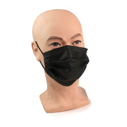 Black Surgical Face Masks - Type IIR Certified x 50 - MediPro