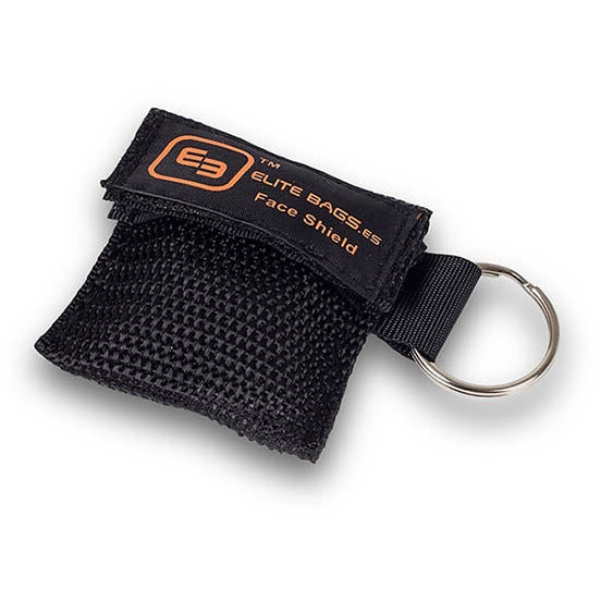 Key Ring CPR Mask Bag - Black - Elite Bags