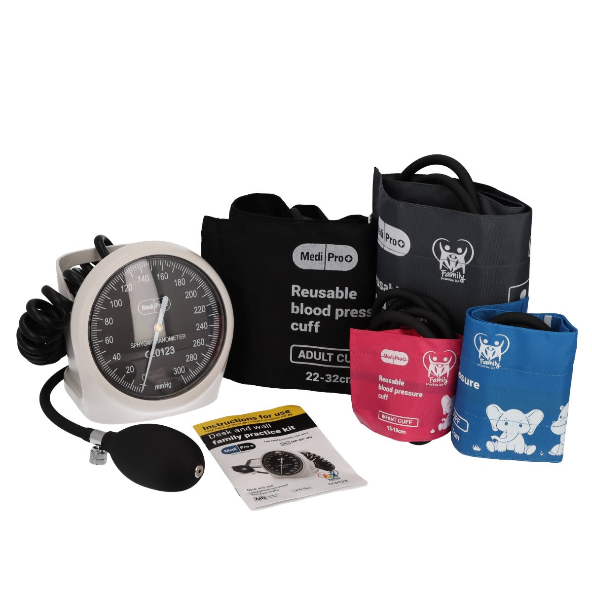 Sphygmomanometer With Adult & Child Cuffs - Desk And Wall - MediPro