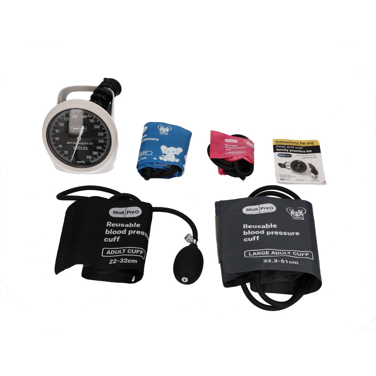 Sphygmomanometer With Adult & Child Cuffs - Desk And Wall - MediPro