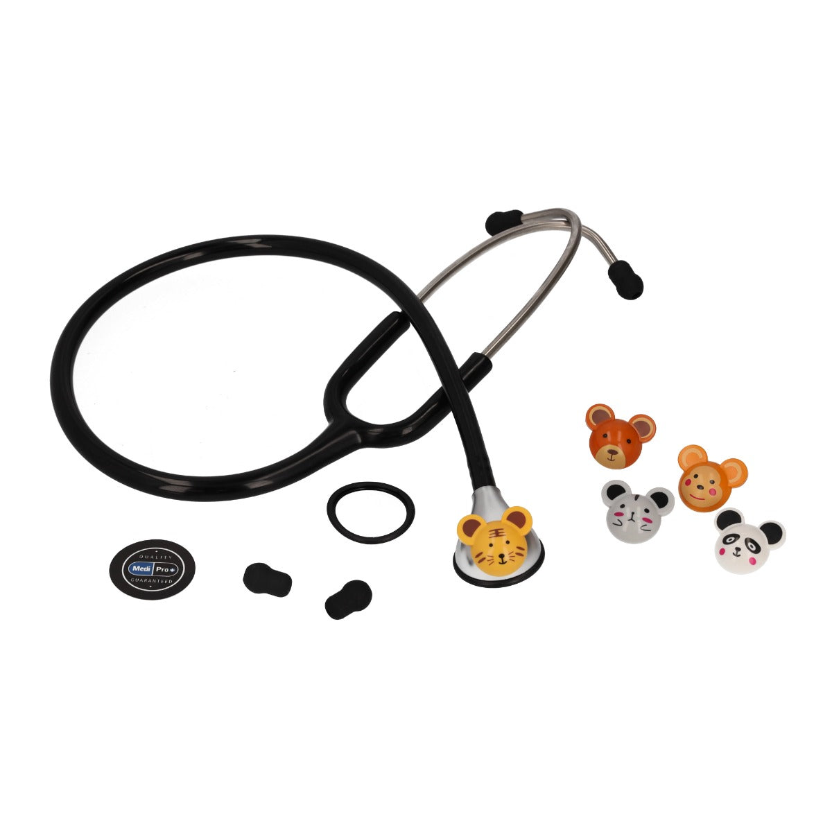 Paediatric Stethoscope With Clip-on Animal Faces - MediPro