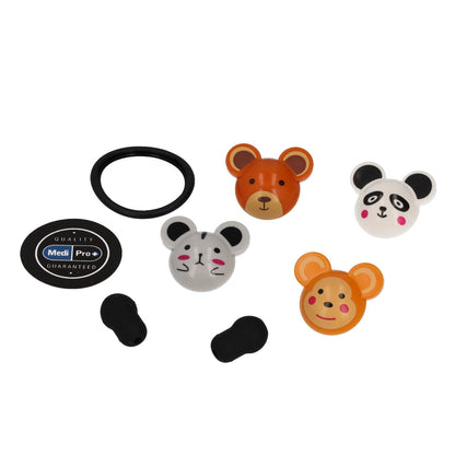 Paediatric Stethoscope With Clip-on Animal Faces - MediPro