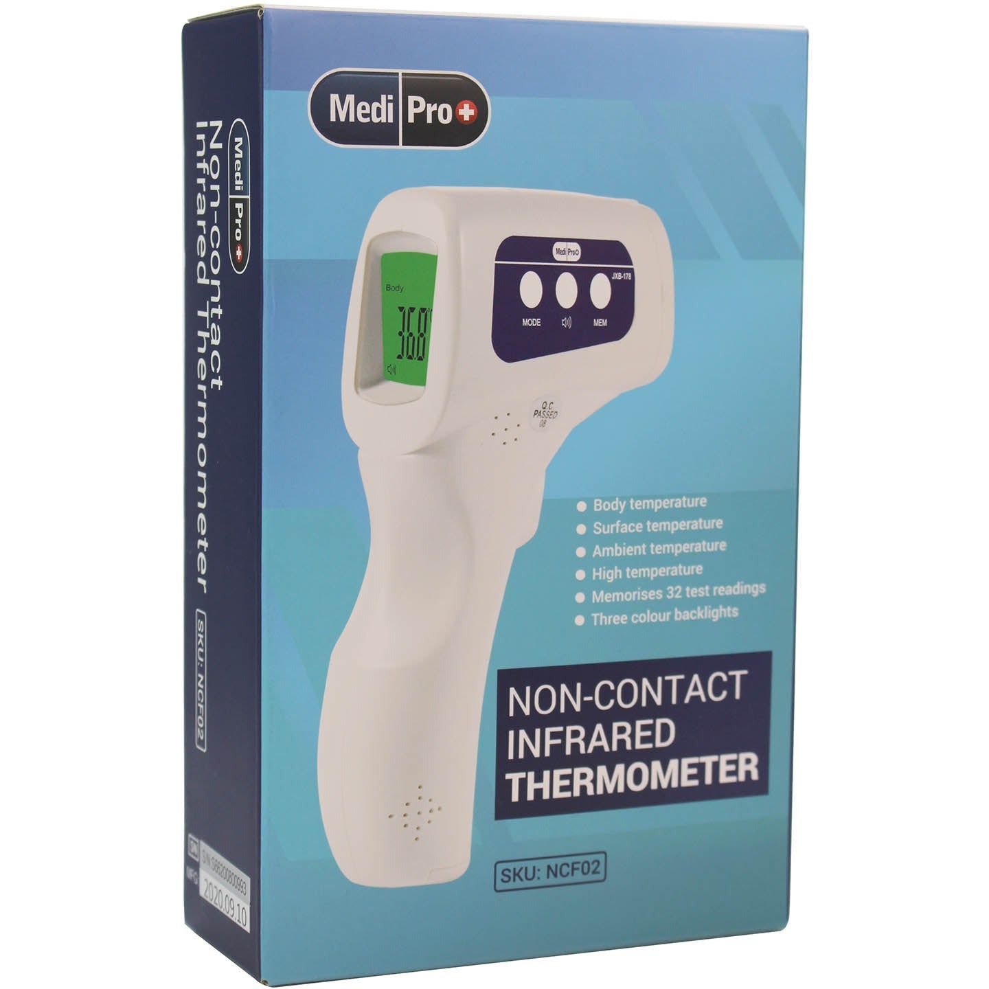 Non-Contact Infrared Forehead Thermometer - MediPro