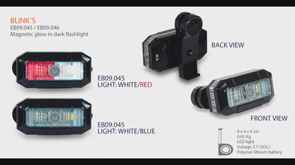 Blink's - Magnetic Glow In The Dark Flashlight - White & Red Light