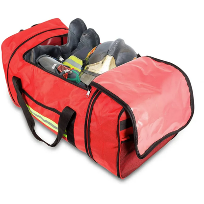 Firefighter Bag - PPE Hose Pack Bag w/ Wheels - Red - Elite Bags