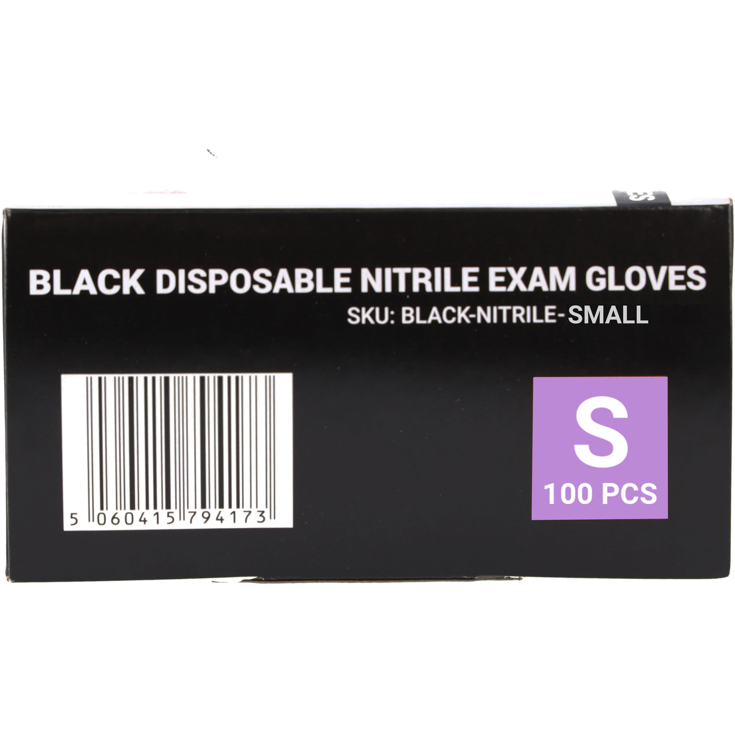 MediPro Black Nitrile Gloves - Box of 100 - Small